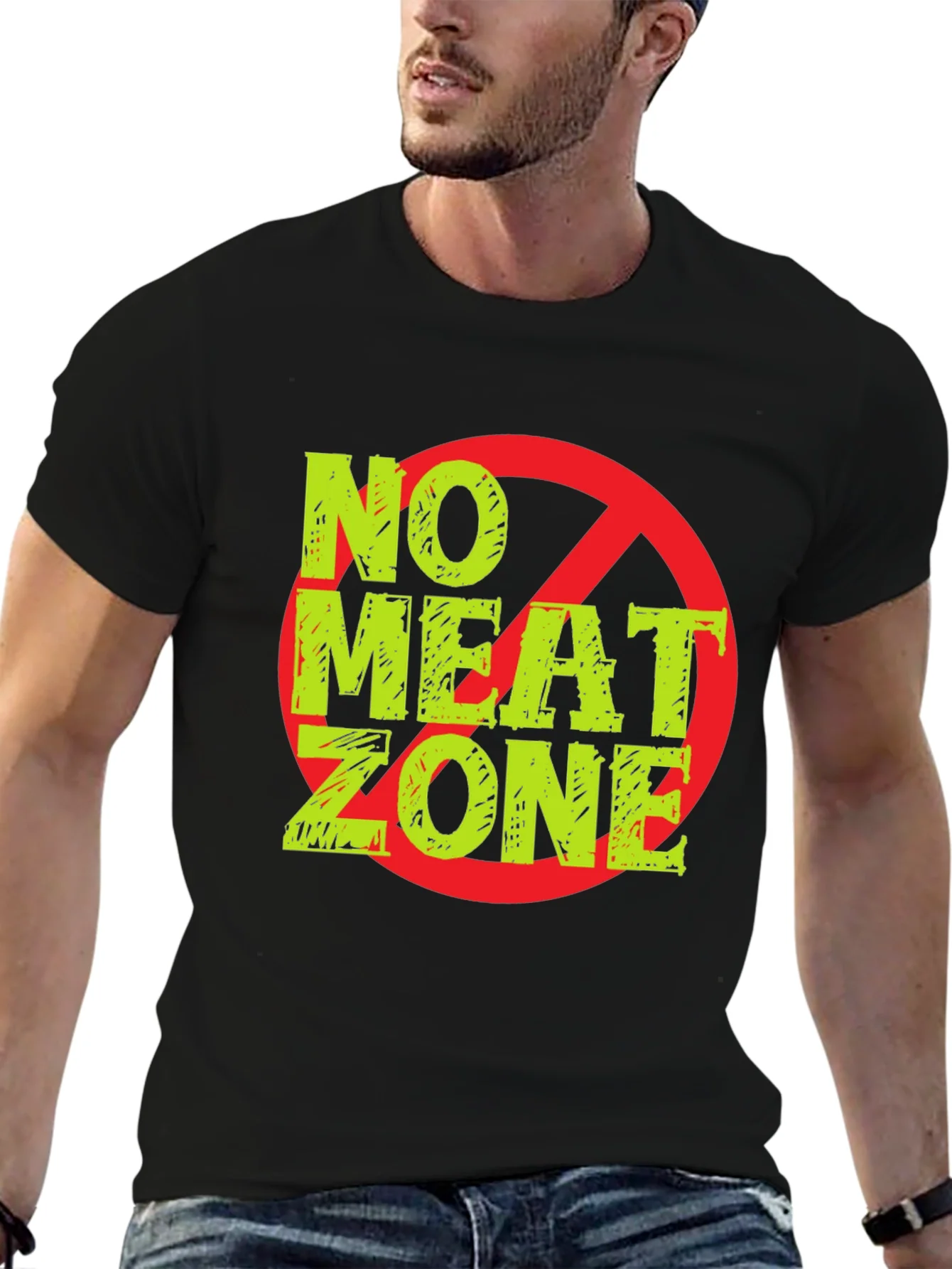 No Meat Zone Graphic T-Shirt - Vegan Lifestyle