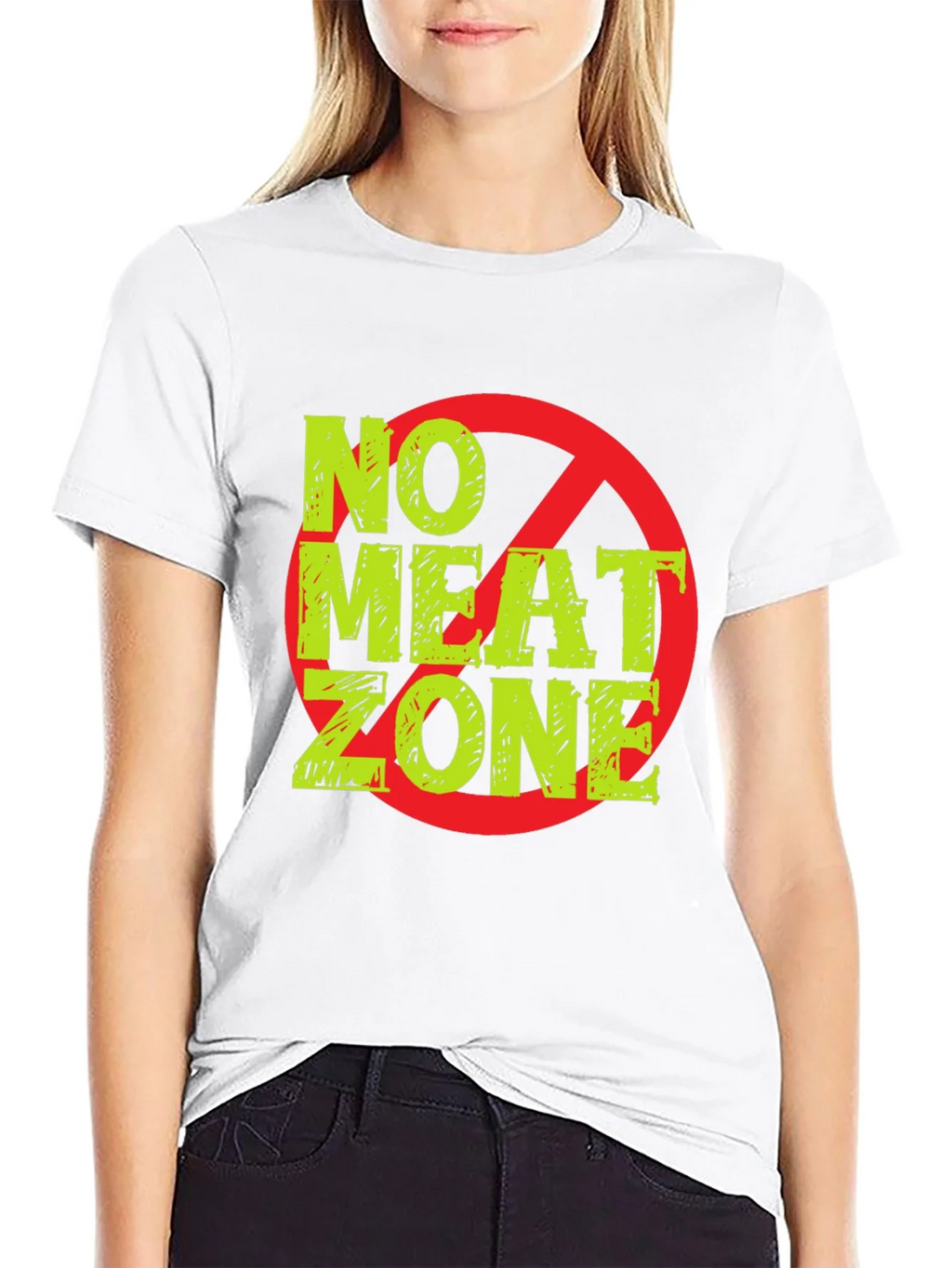 No Meat Zone Graphic T-Shirt - Vegan Lifestyle