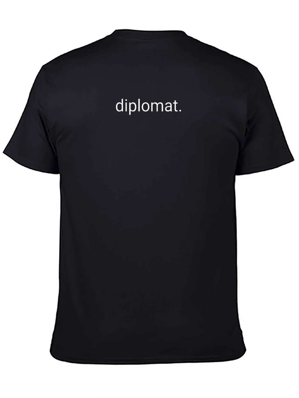 Diplomat Black T-Shirt - Minimalist Design