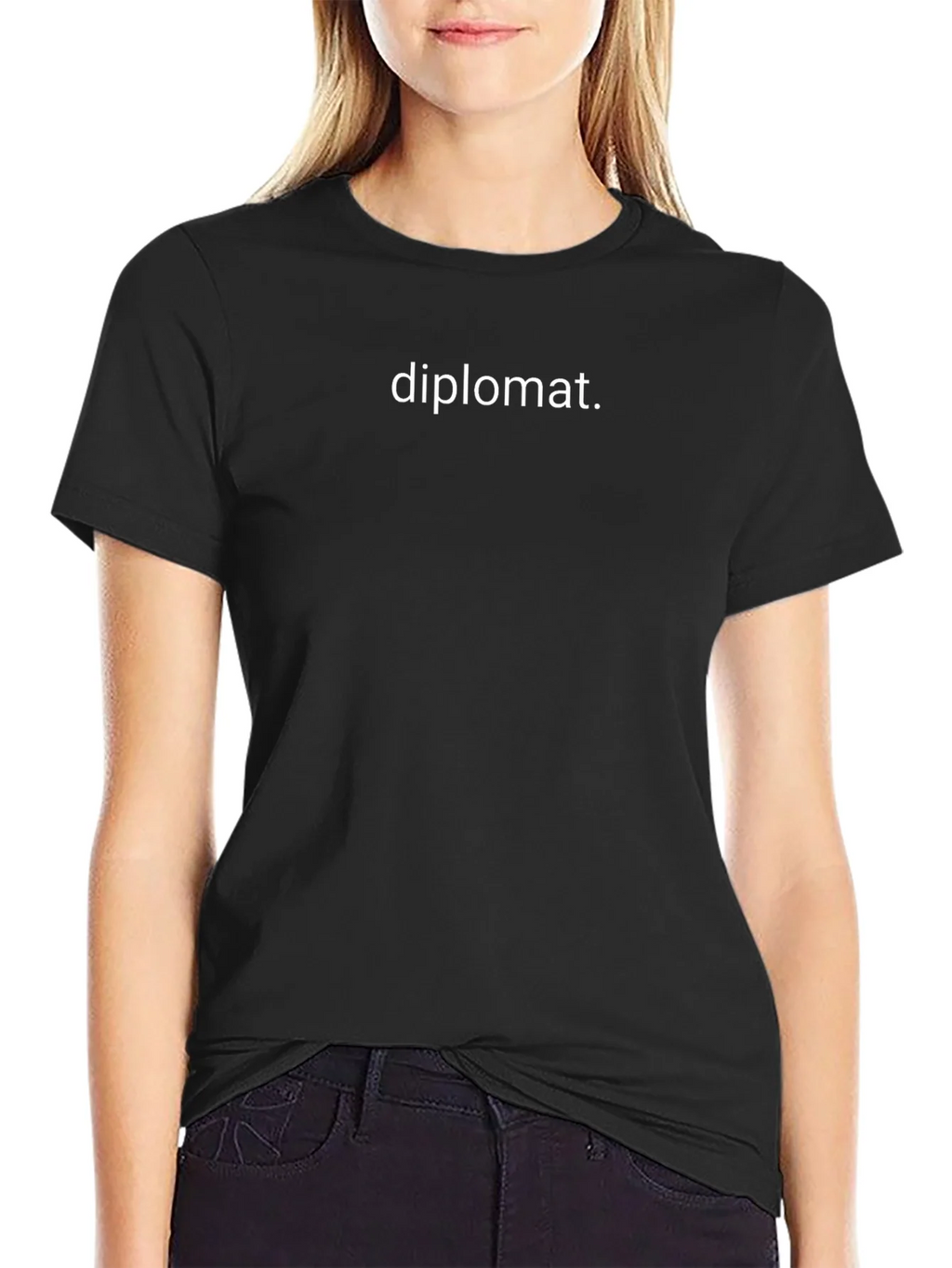 Diplomat Black T-Shirt - Minimalist Design
