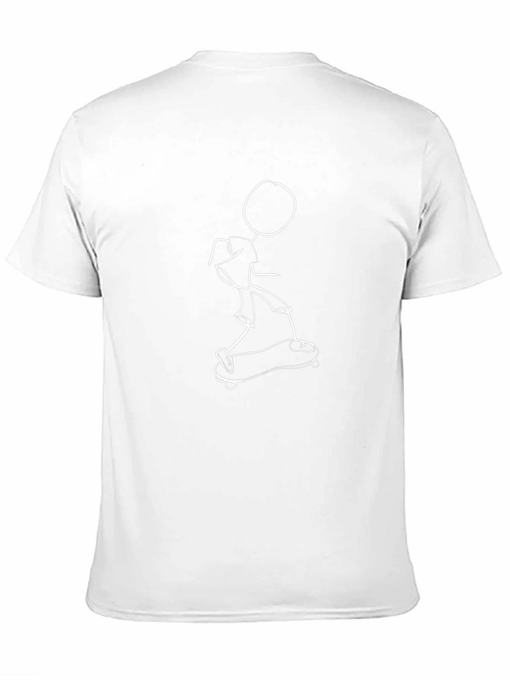 Skateboard Stick Figure Graphic Tee