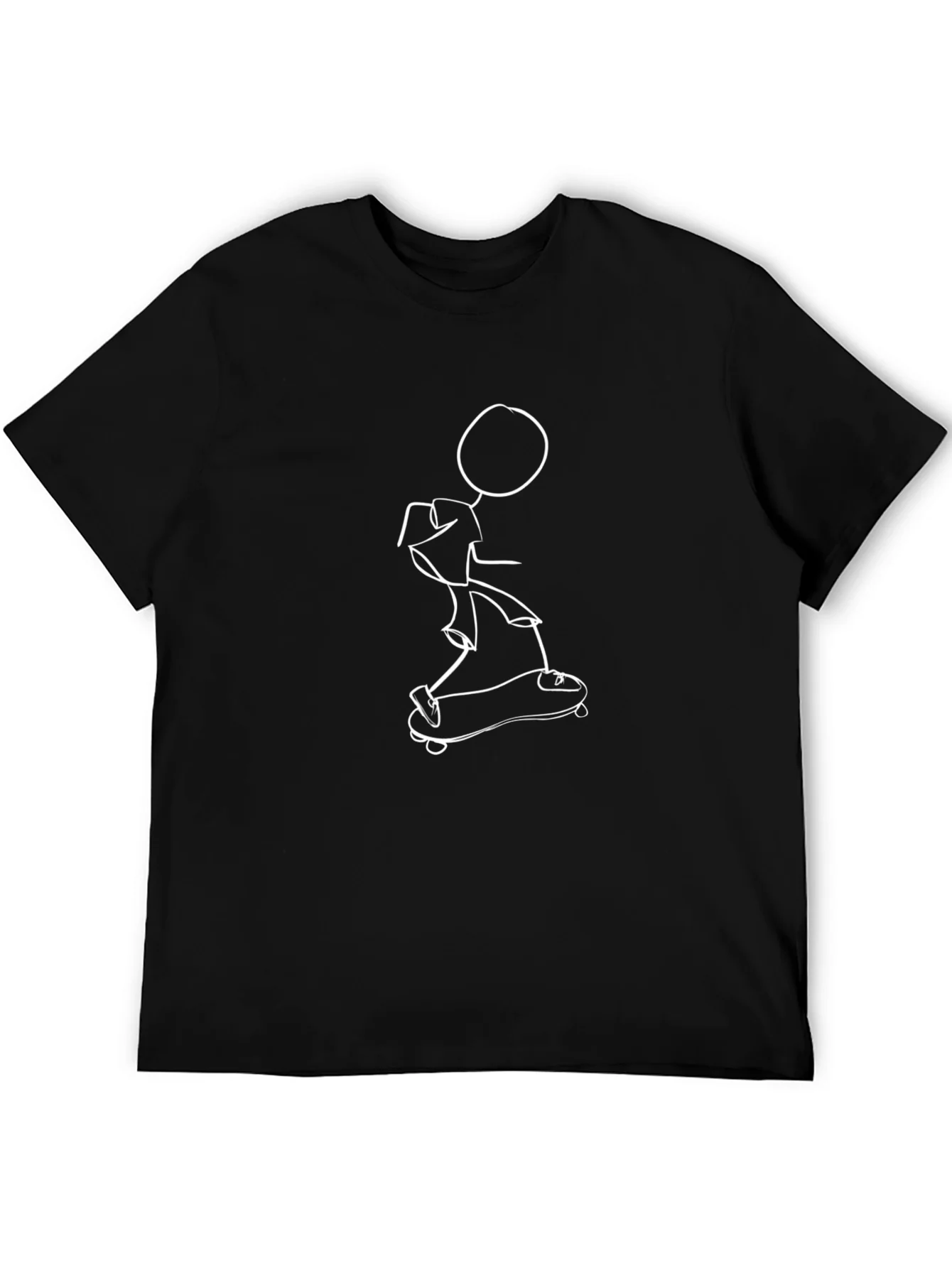 Skateboard Stick Figure Graphic Tee