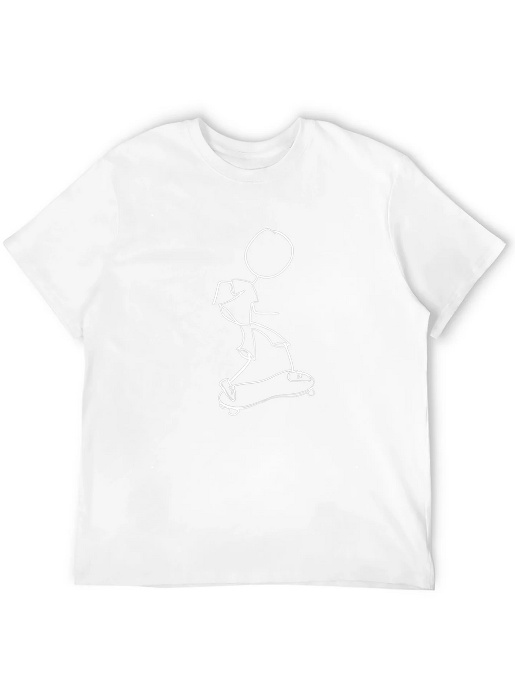 Skateboard Stick Figure Graphic Tee