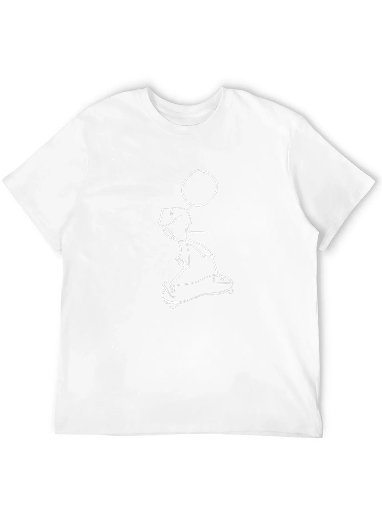 Skateboard Stick Figure Graphic Tee