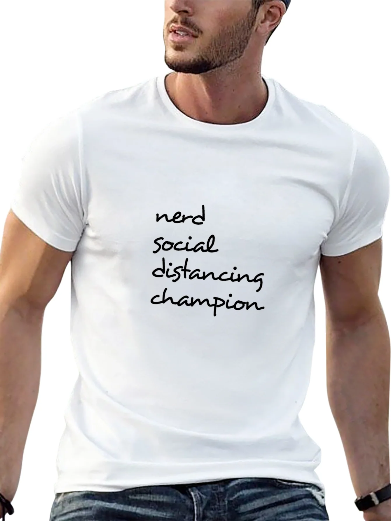 Nerd Social Distancing Champion T-Shirt