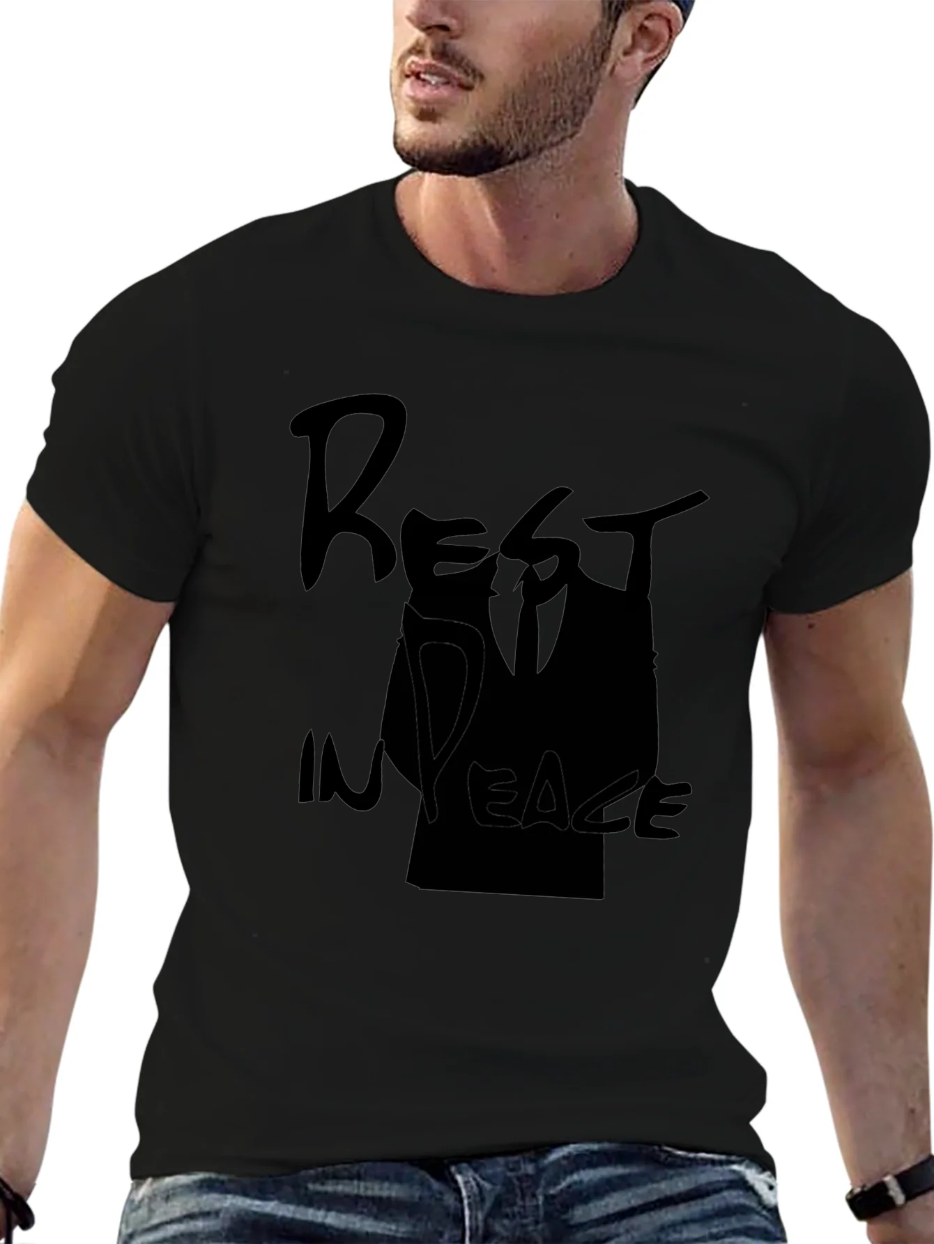 Rest In Peace Graphic T-Shirt - Black