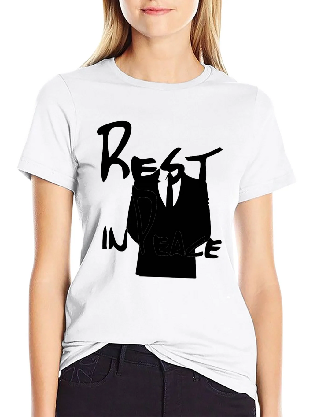 Rest In Peace Graphic T-Shirt - Black
