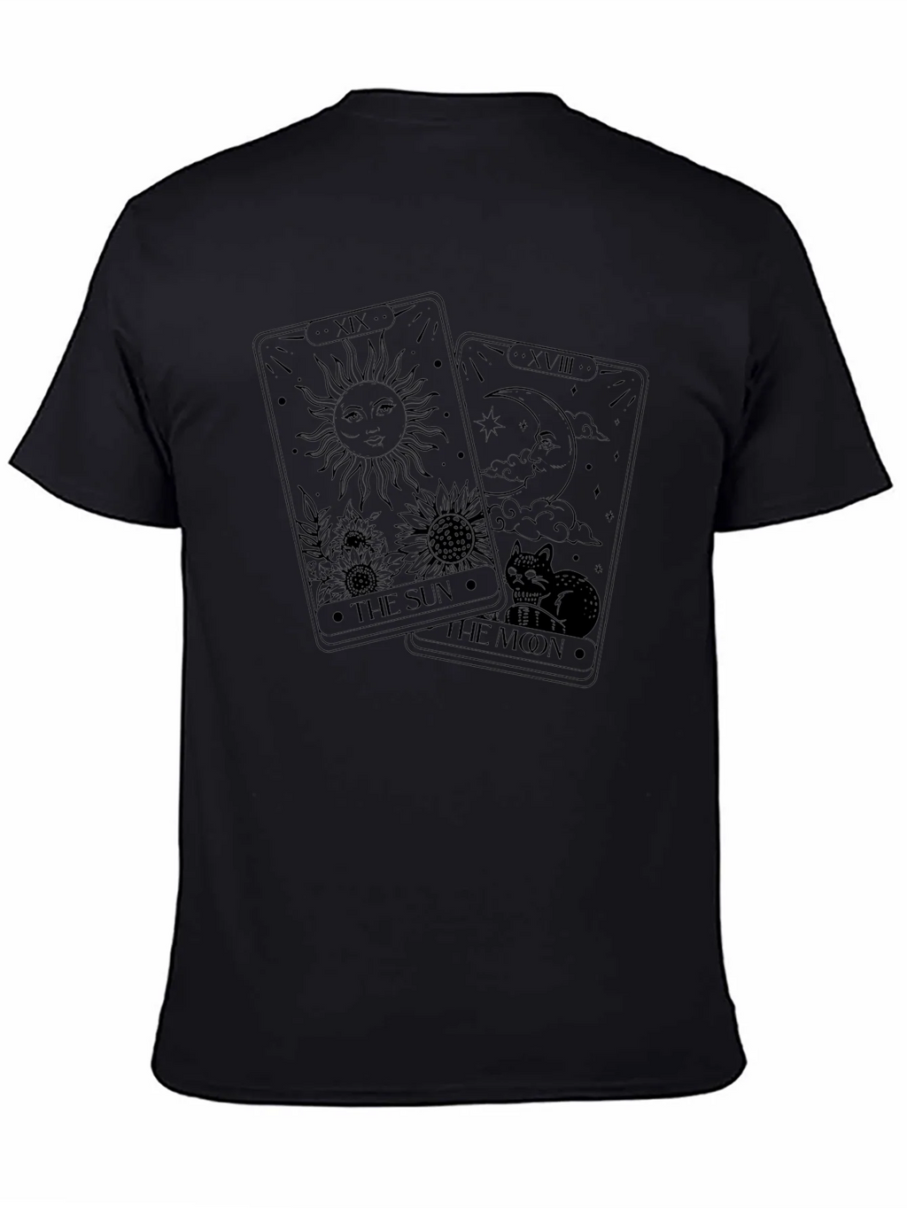 Sun and Moon Tarot Card Graphic T-Shirt