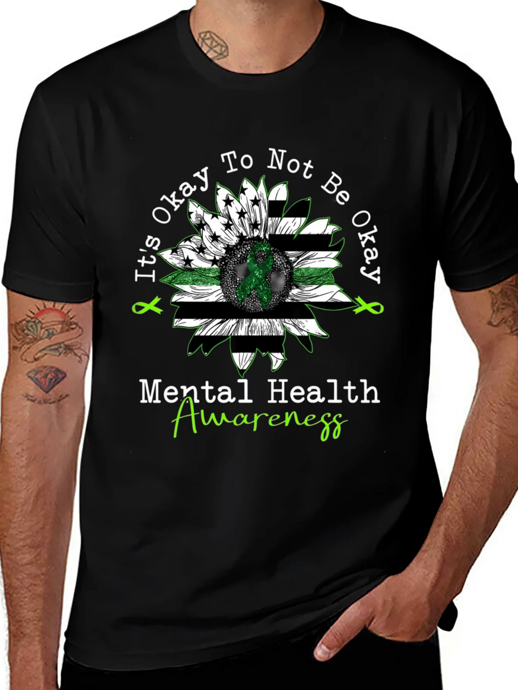 Mental Health Awareness Sunflower T-Shirt