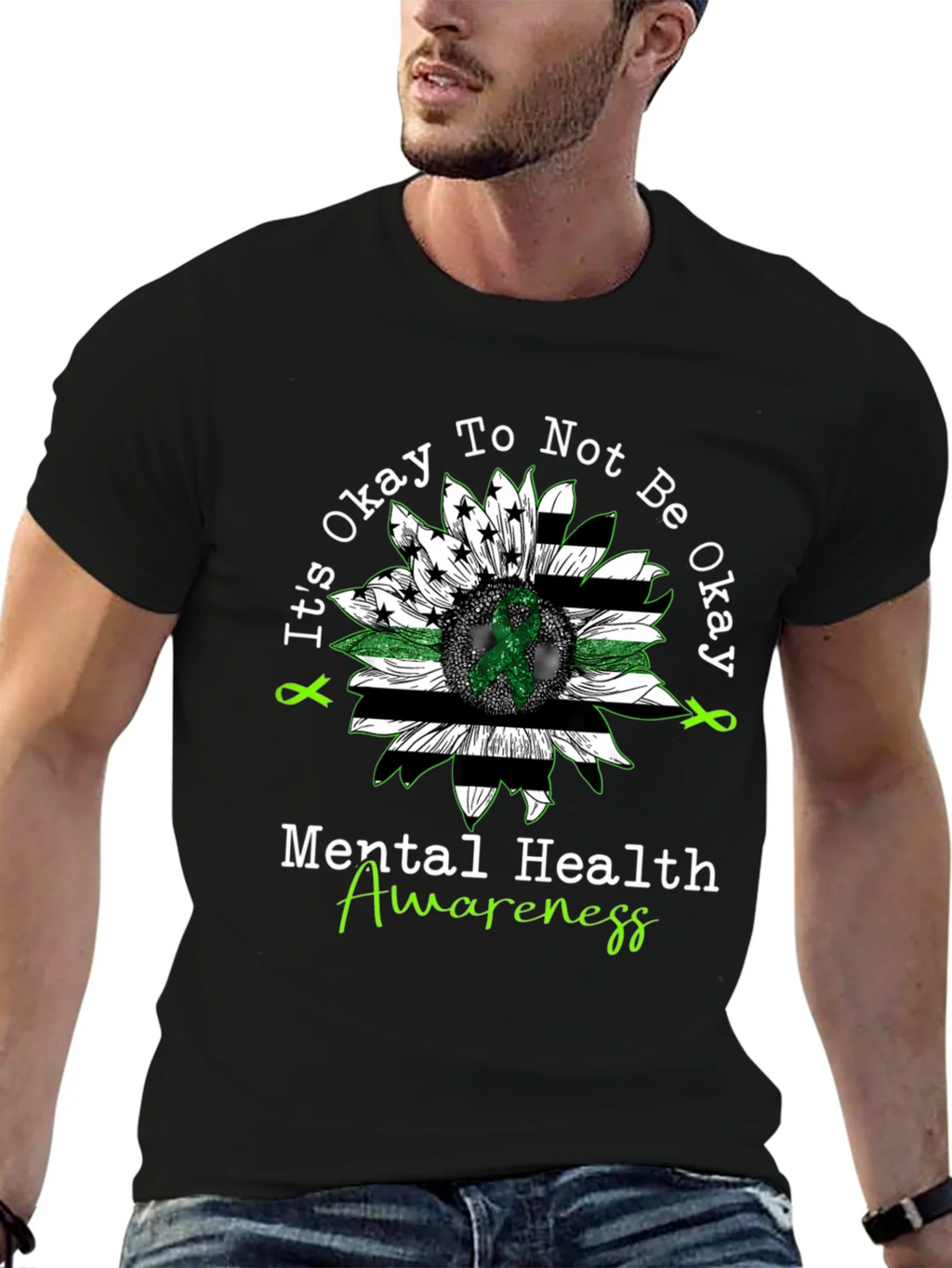 Mental Health Awareness Sunflower T-Shirt