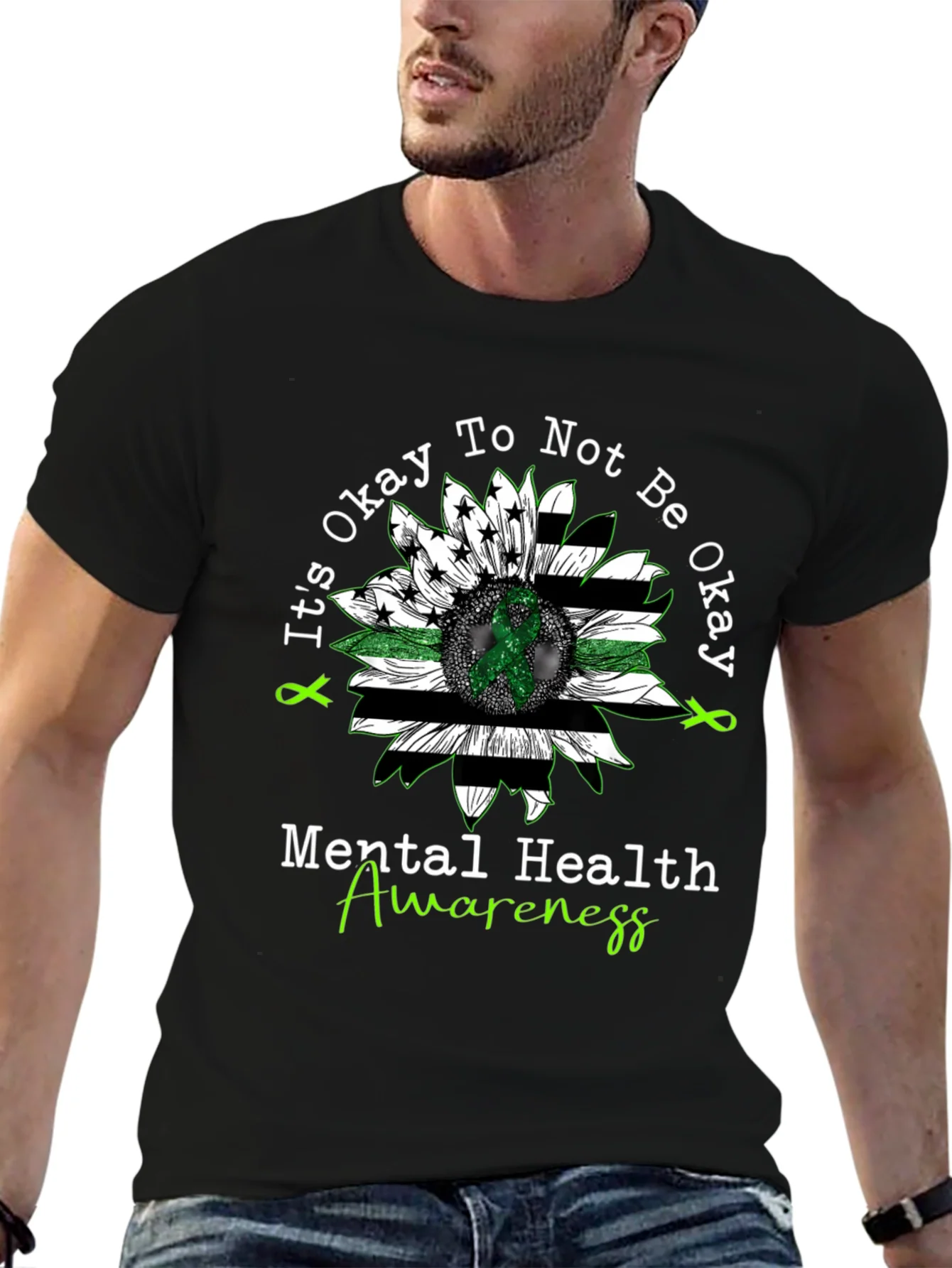 Mental Health Awareness Sunflower T-Shirt