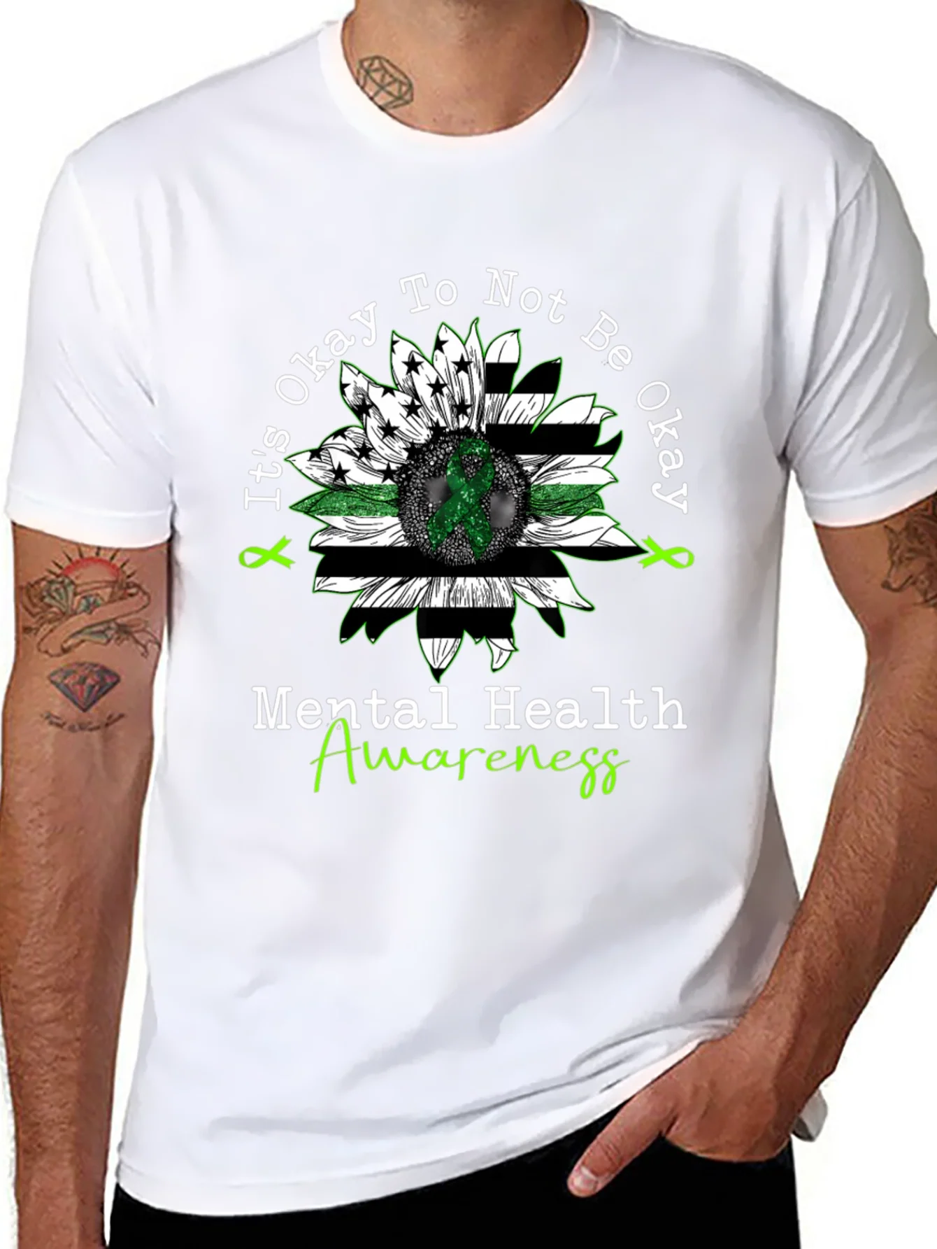 Mental Health Awareness Sunflower T-Shirt