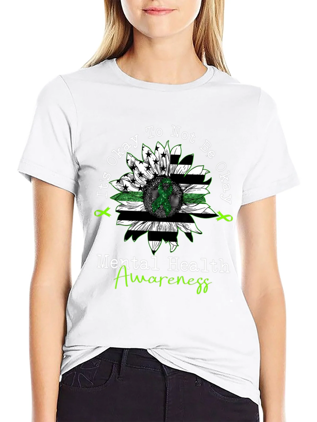 Mental Health Awareness Sunflower T-Shirt