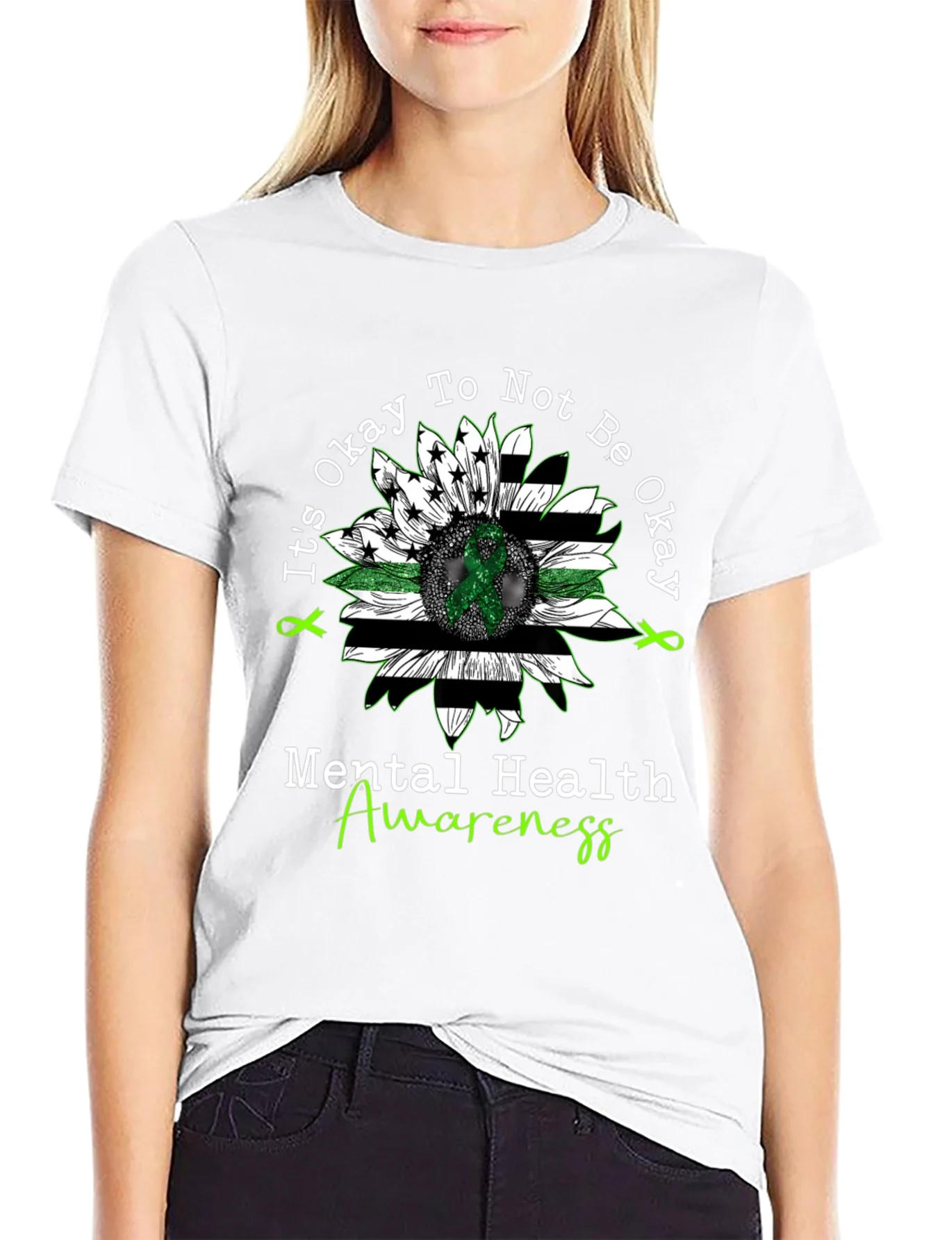 Mental Health Awareness Sunflower T-Shirt