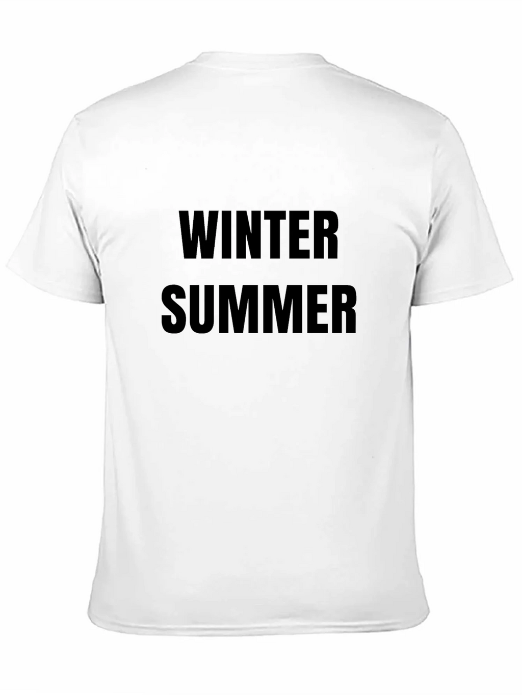 Winter Summer Graphic Tee - Unisex Black T-Shirt