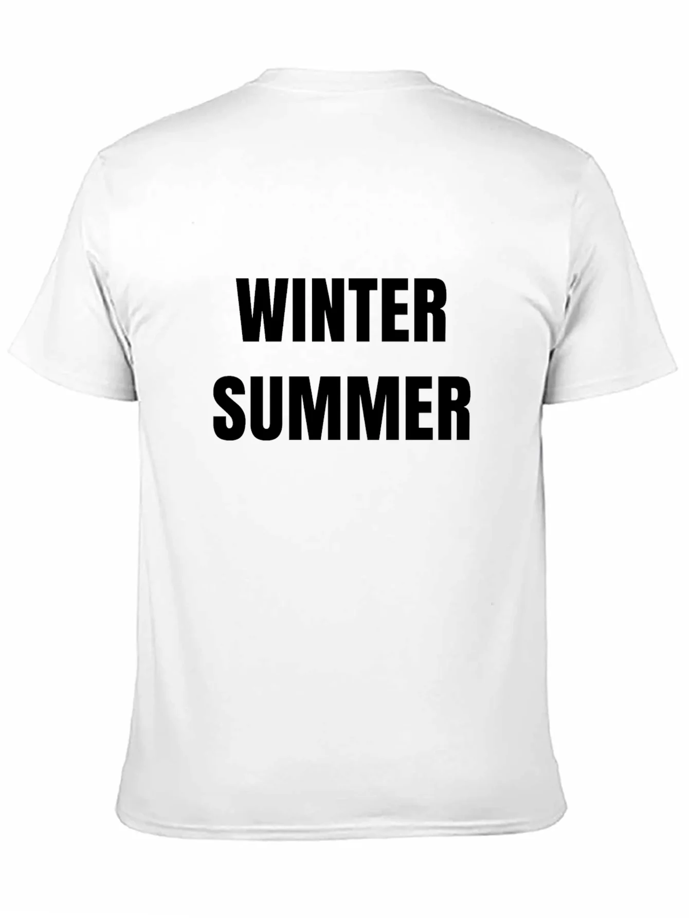 Winter Summer Graphic Tee - Unisex Black T-Shirt