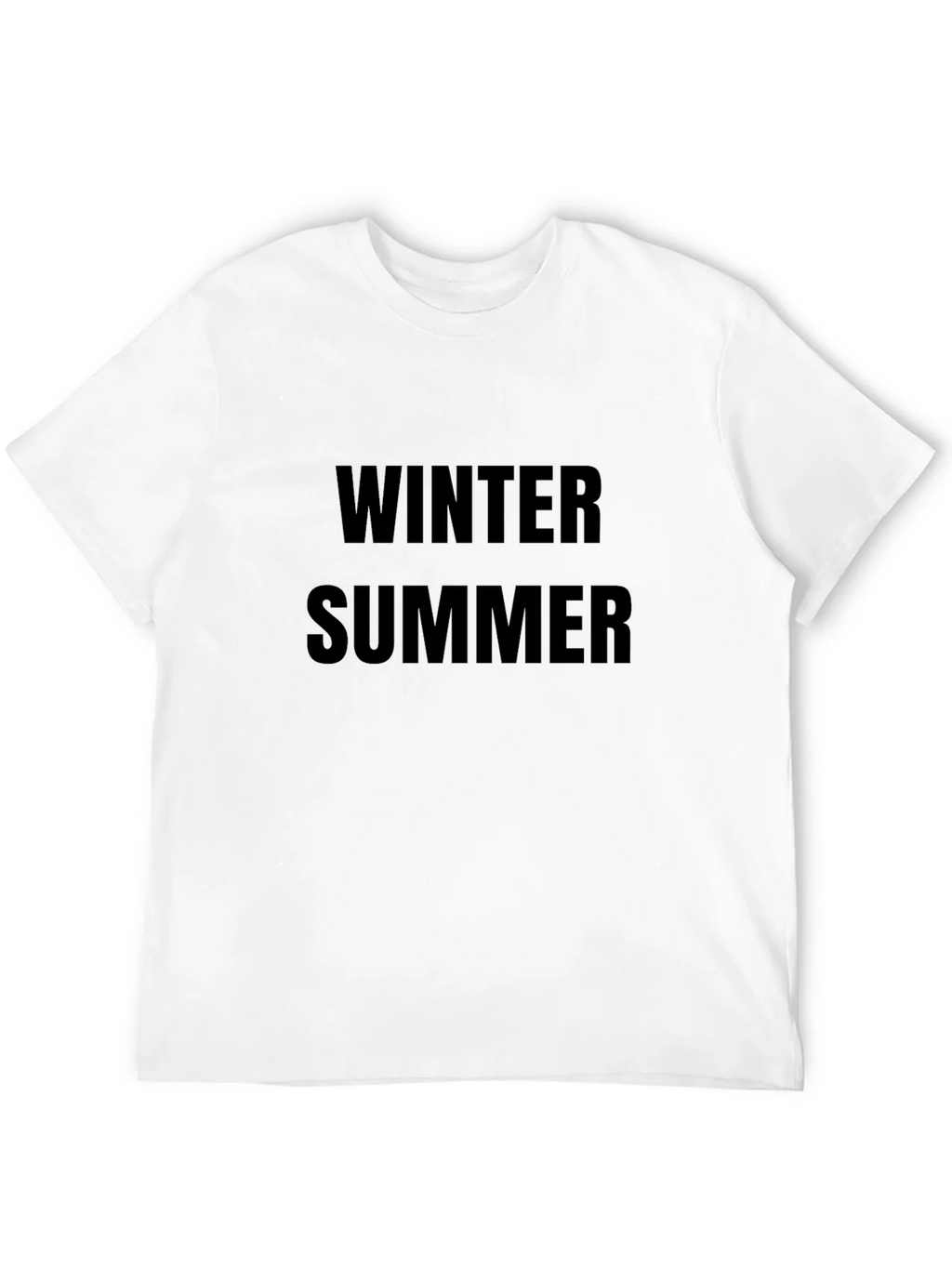 Winter Summer Graphic Tee - Unisex Black T-Shirt
