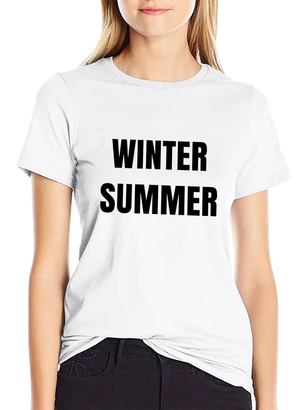 Winter Summer Graphic Tee - Unisex Black T-Shirt