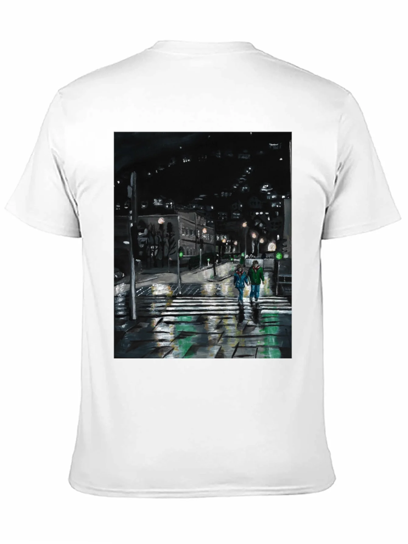Night City Crossing Graphic Tee - Black