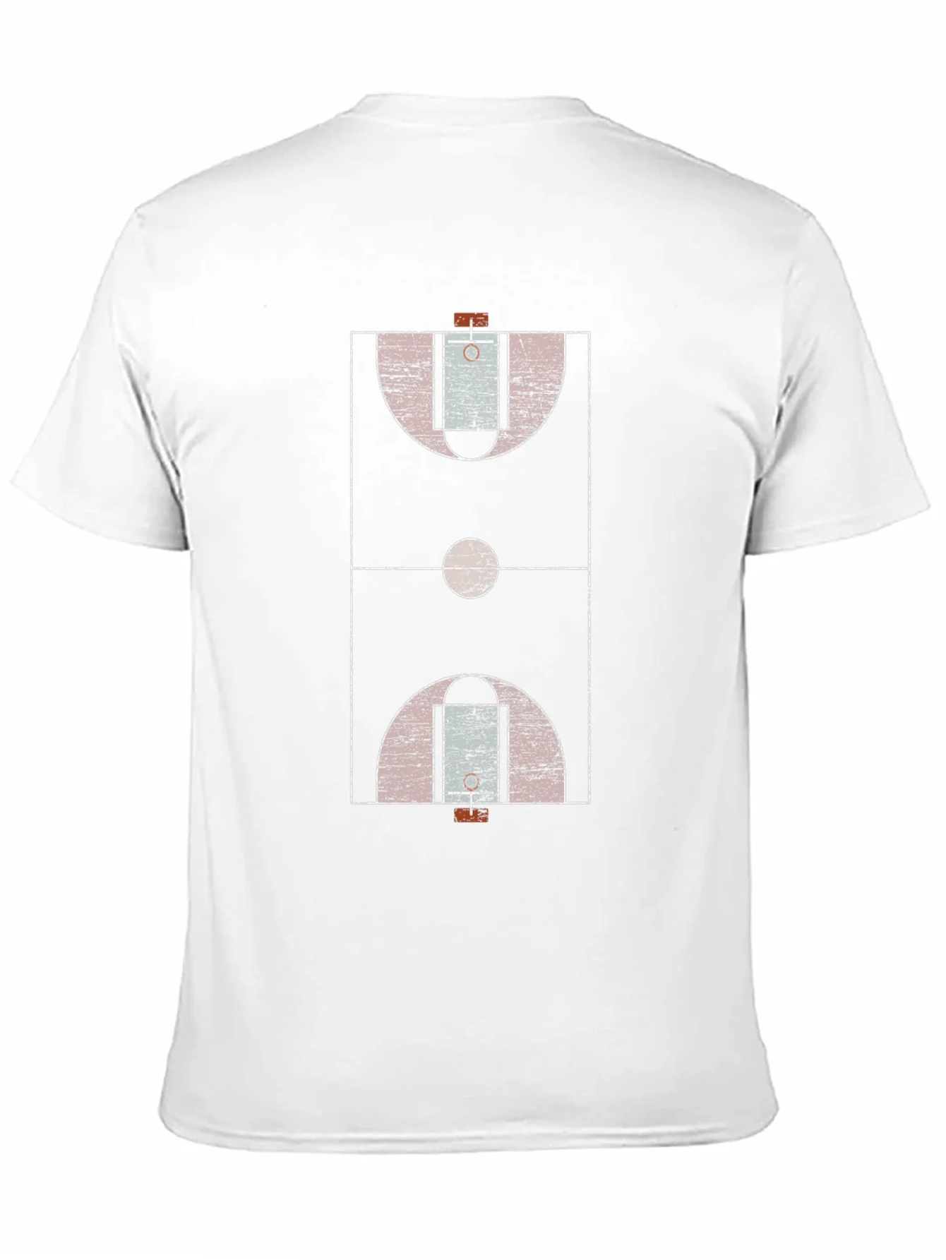 Basketball Court Graphic Tee - Black