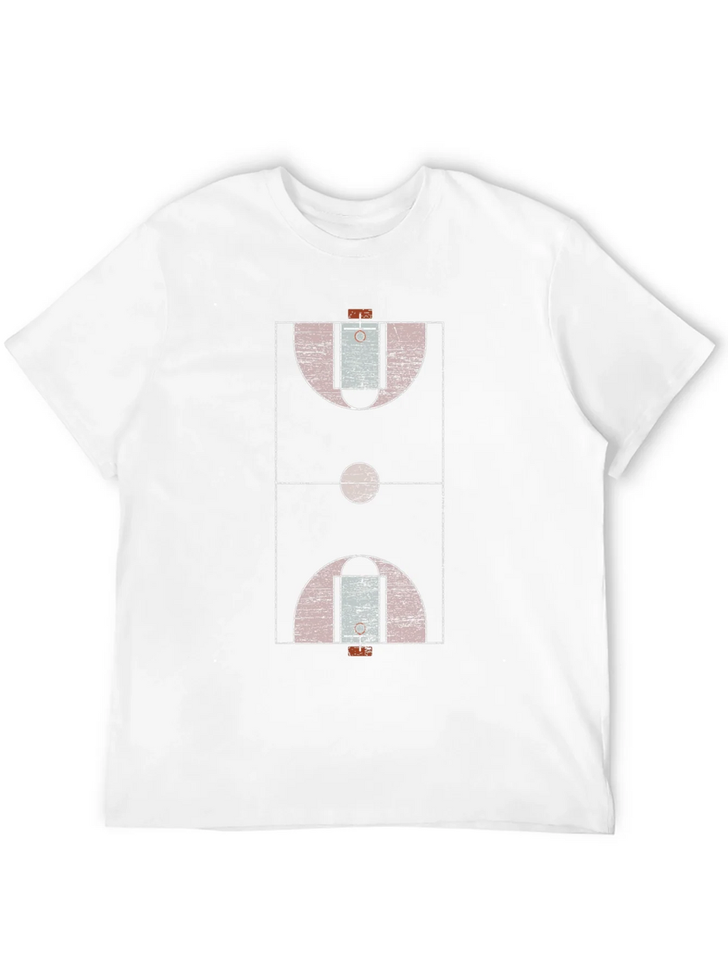 Basketball Court Graphic Tee - Black