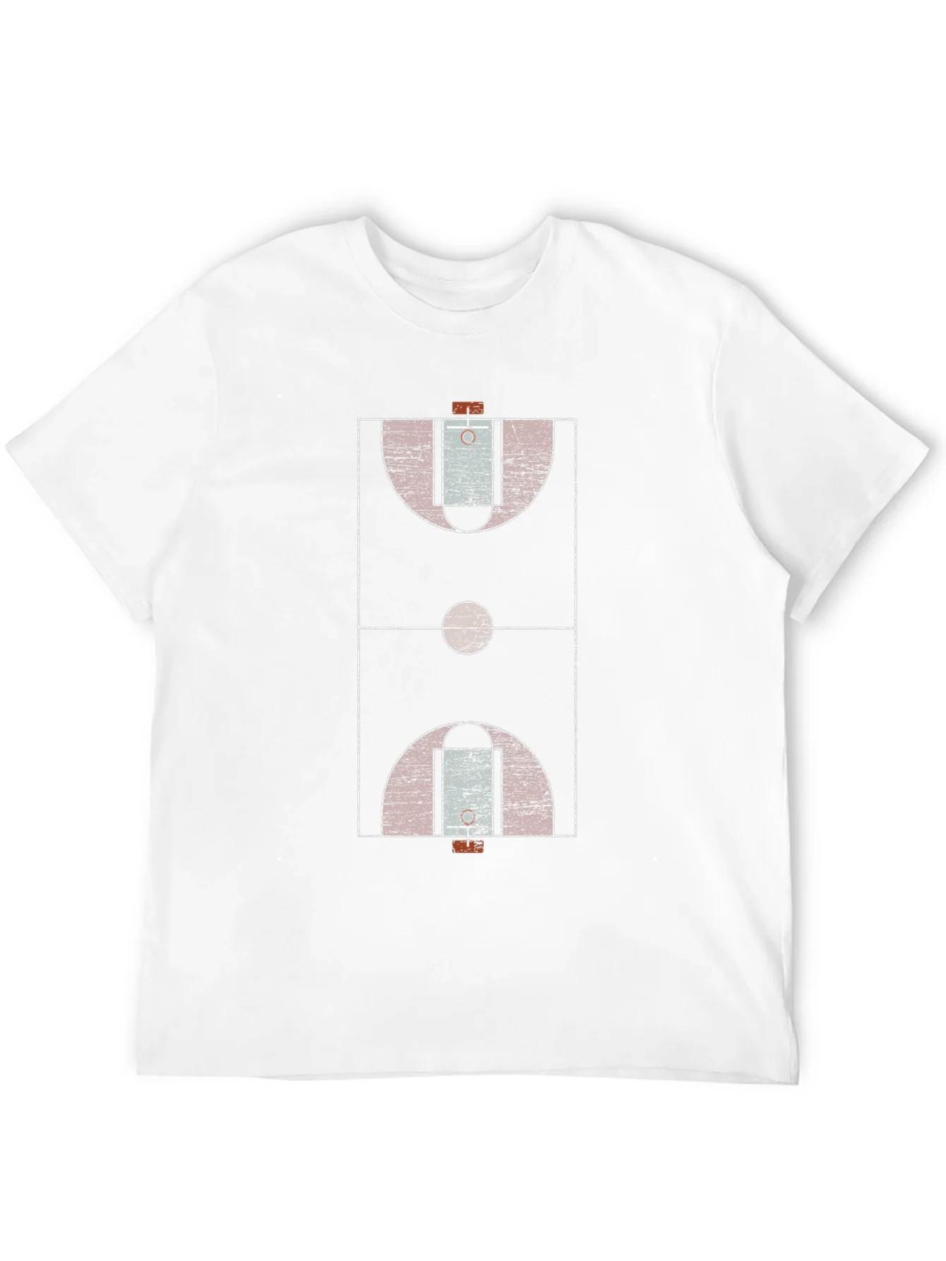 Basketball Court Graphic Tee - Black