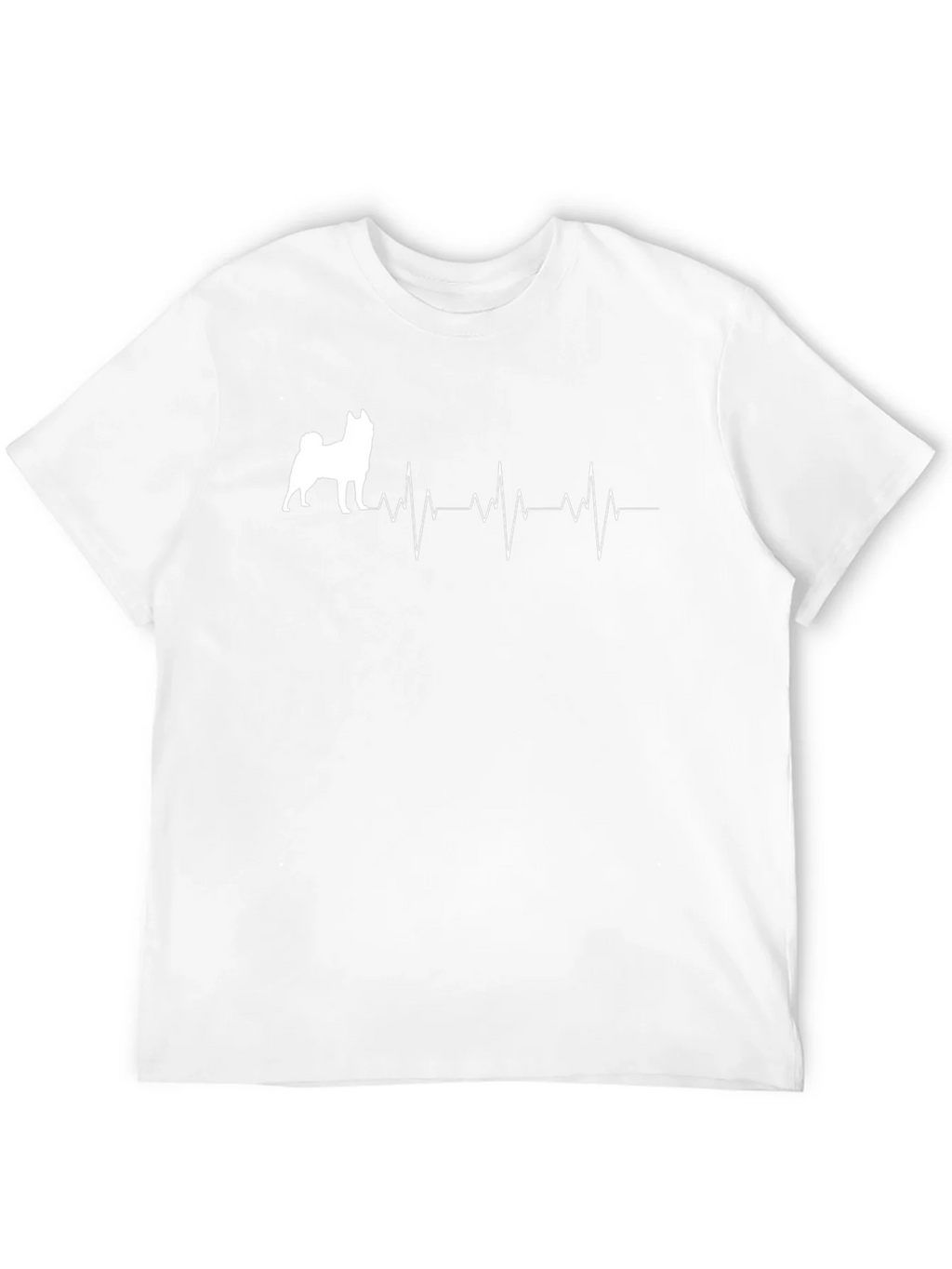 Dog Heartbeat T-Shirt - Unisex Black Tee