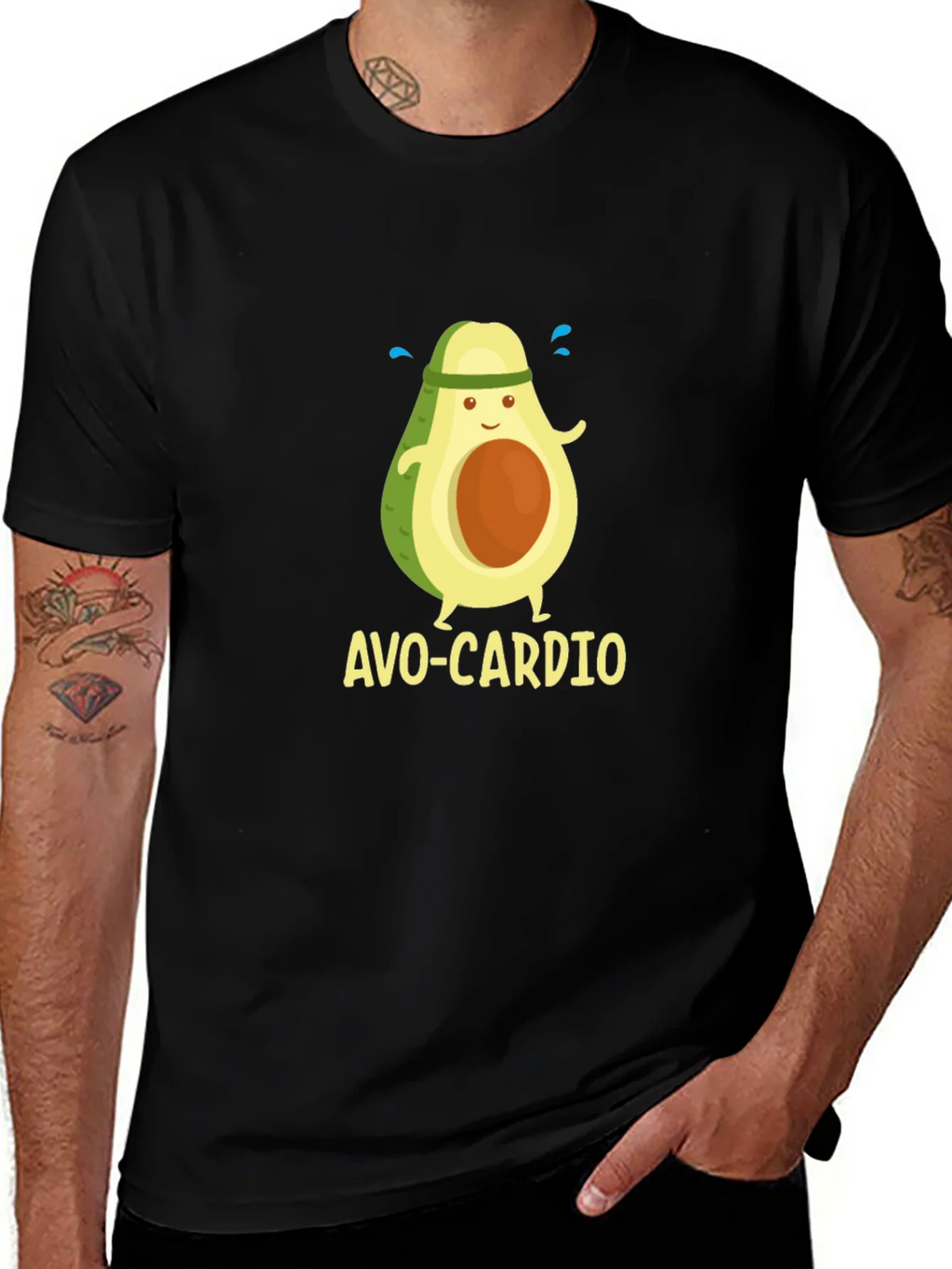 Avo-Cardio Black T-Shirt