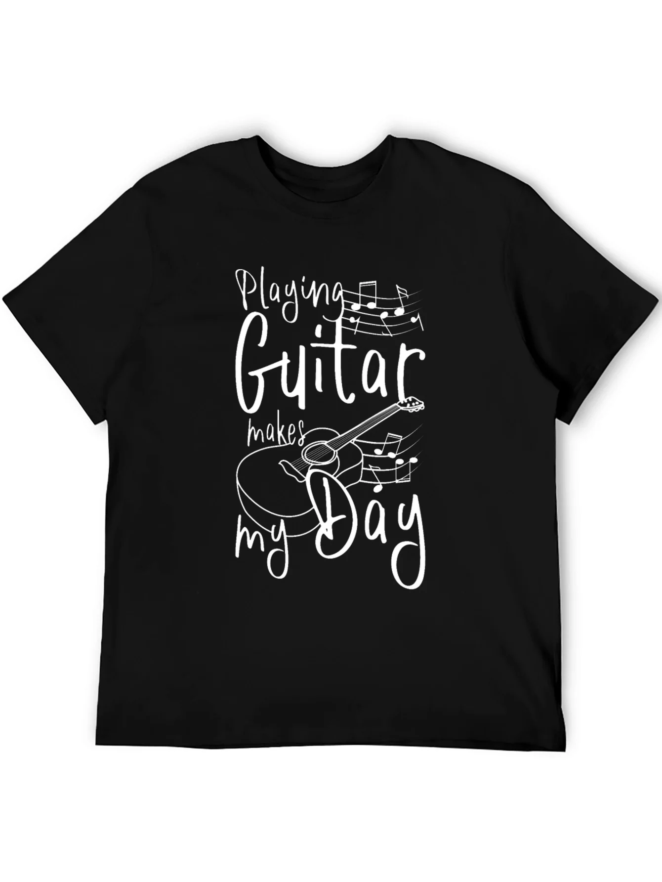 Guitar Makes My Day T-Shirt Music Lover Tee