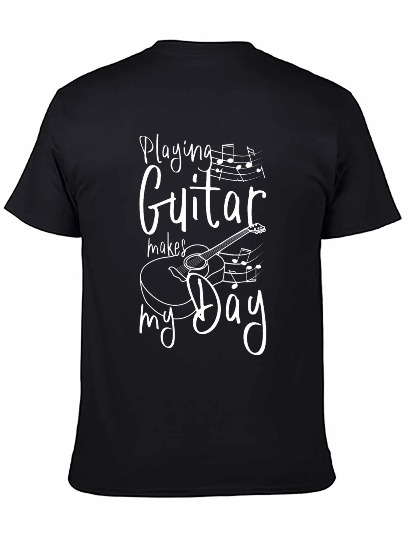 Guitar Makes My Day T-Shirt Music Lover Tee
