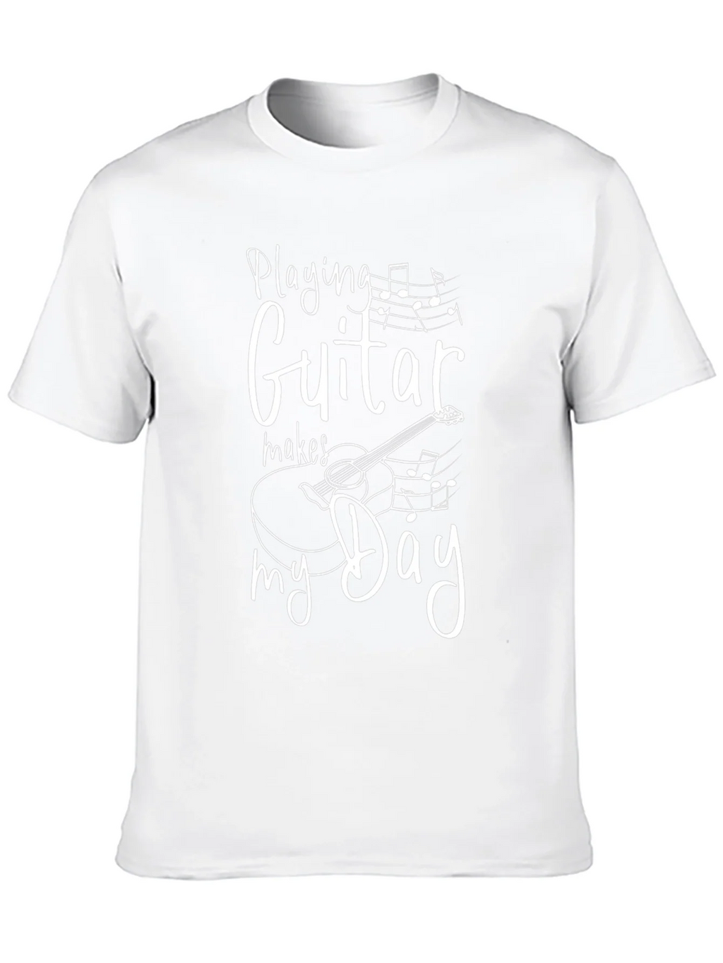 Guitar Makes My Day T-Shirt Music Lover Tee
