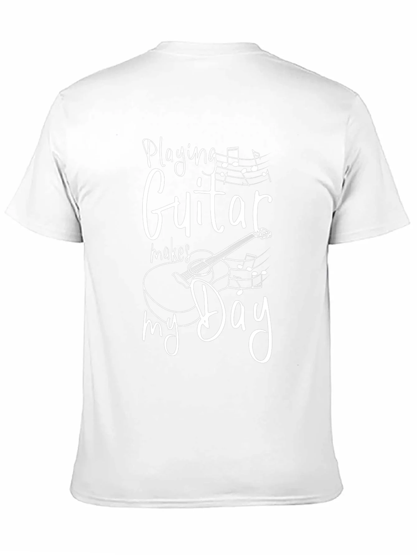 Guitar Makes My Day T-Shirt Music Lover Tee