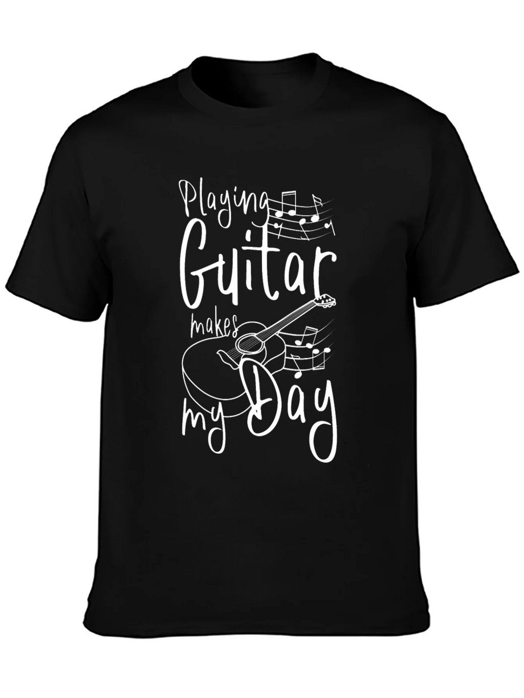 Guitar Makes My Day T-Shirt Music Lover Tee