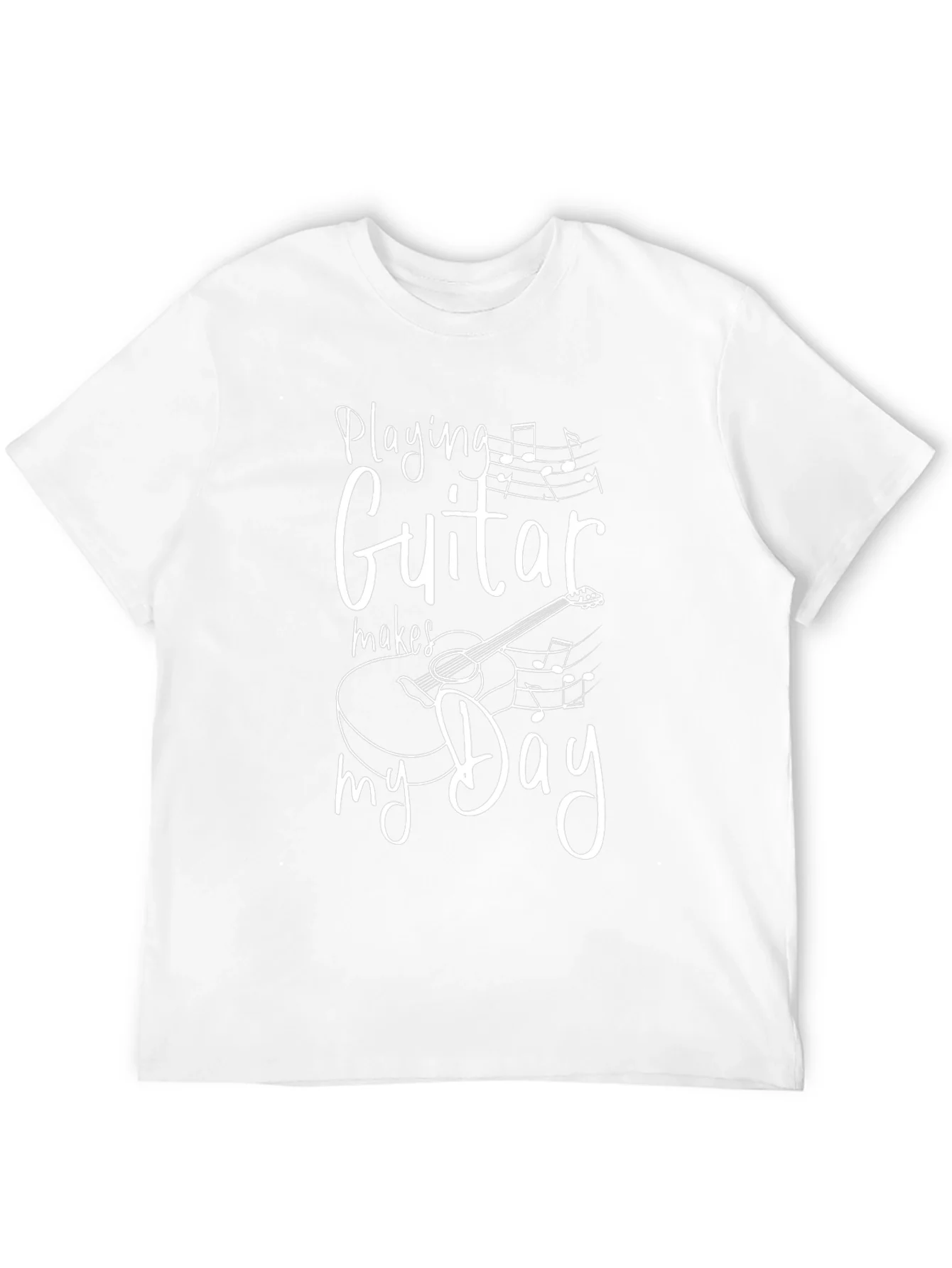 Guitar Makes My Day T-Shirt Music Lover Tee