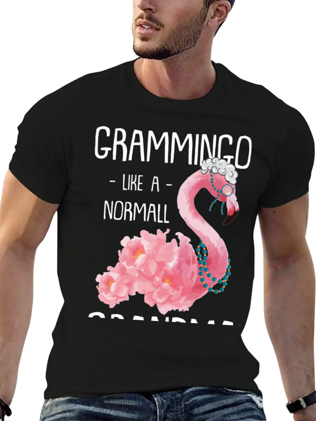 Grammingo Grandma T-Shirt - Flamingo Humor Tee