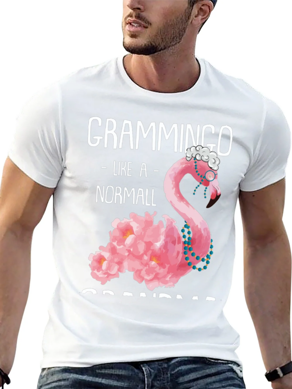 Grammingo Grandma T-Shirt - Flamingo Humor Tee