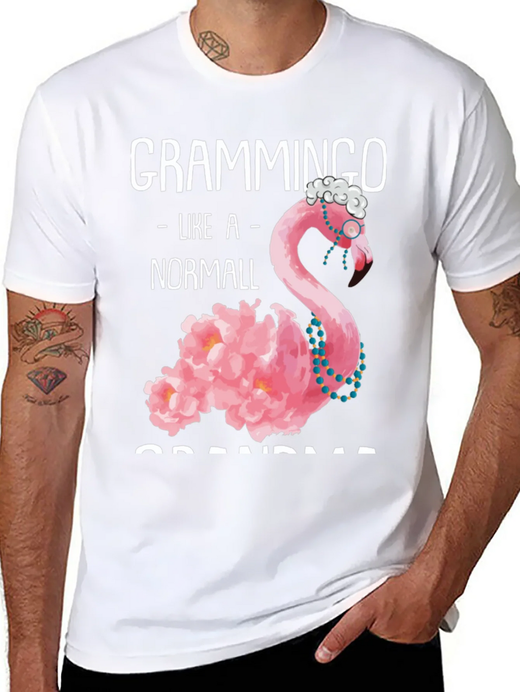 Grammingo Grandma T-Shirt - Flamingo Humor Tee