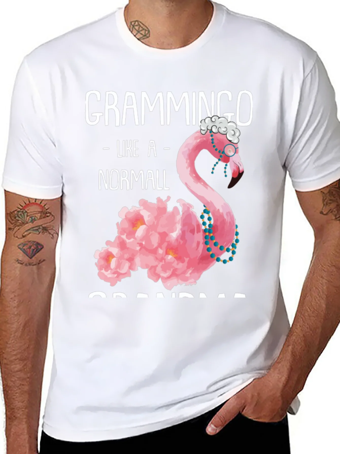 Grammingo Grandma T-Shirt - Flamingo Humor Tee