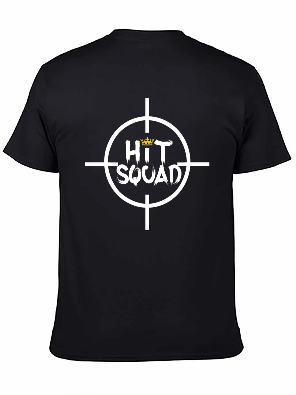 Hit Squad Graphic Tee - Black Cotton T-Shirt
