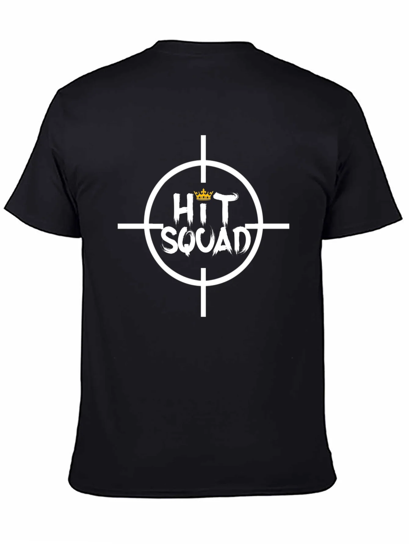 Hit Squad Graphic Tee - Black Cotton T-Shirt