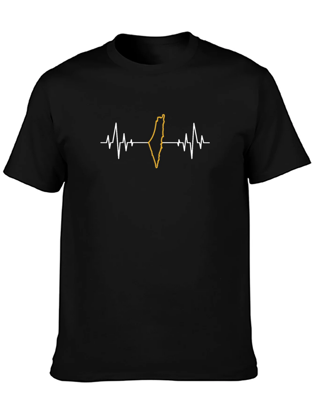 Palestine Heartbeat T-Shirt - Black