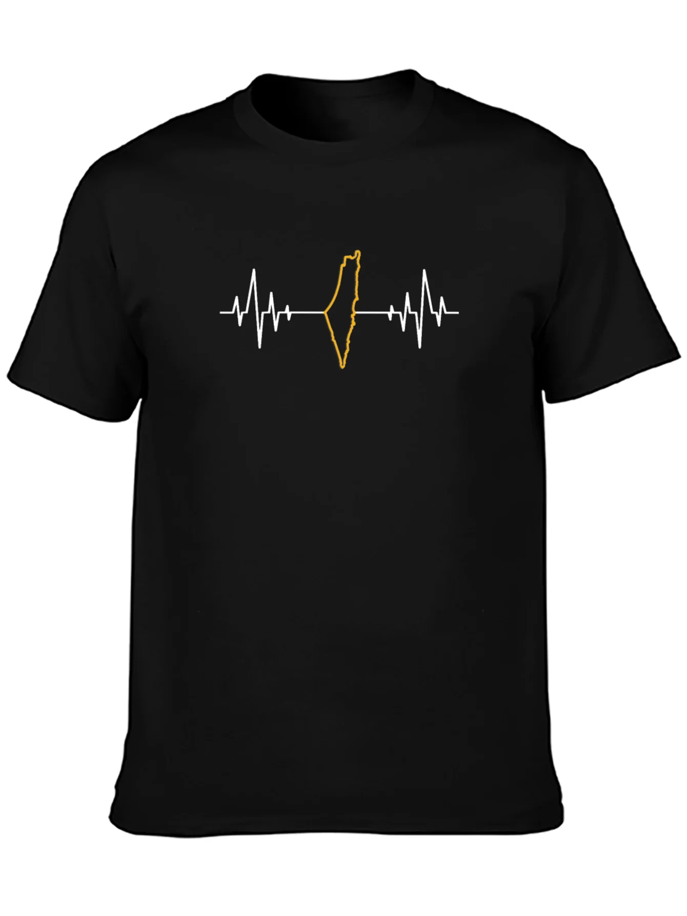 Palestine Heartbeat T-Shirt - Black