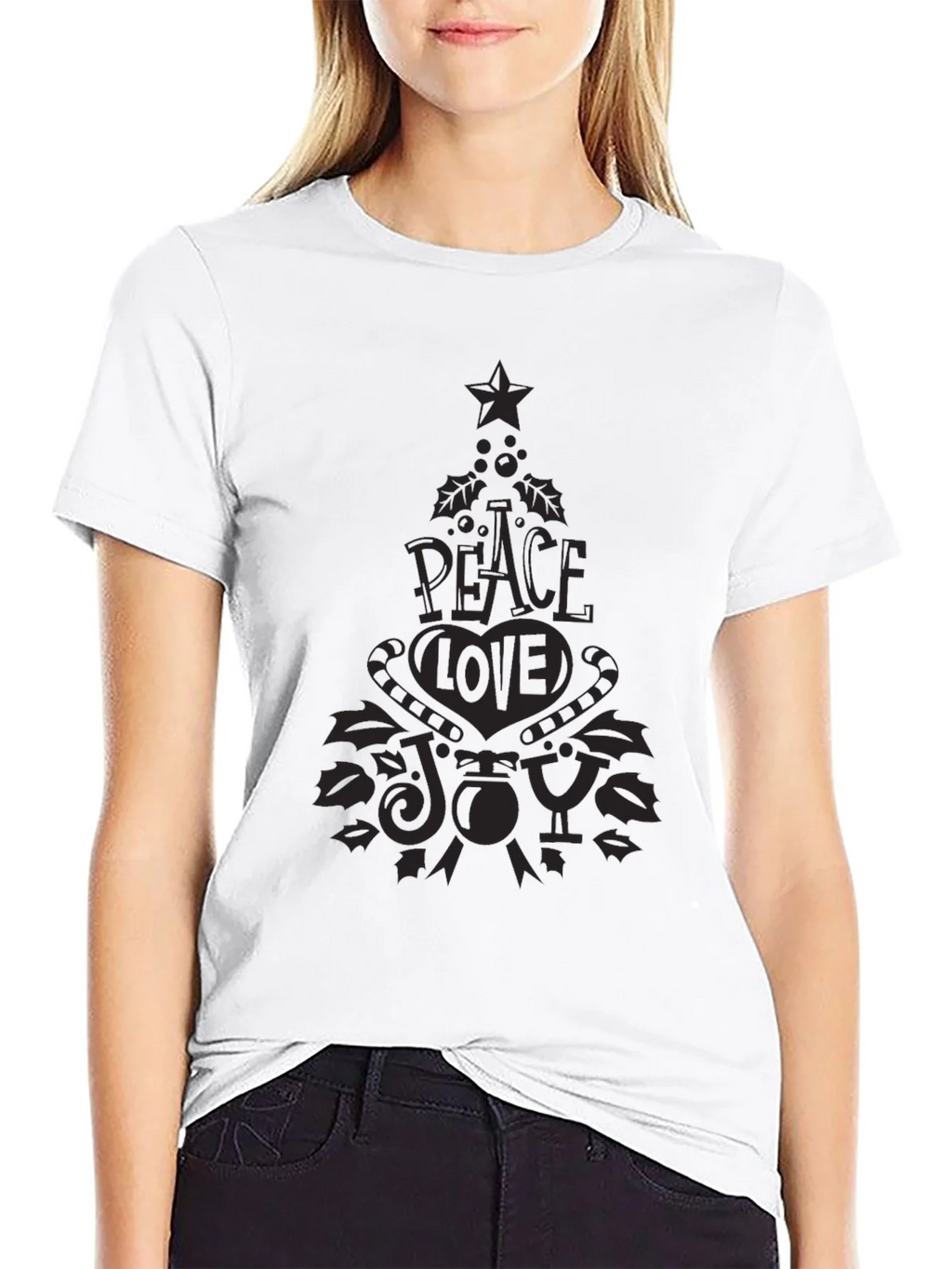 Peace Love Joy Holiday T-Shirt