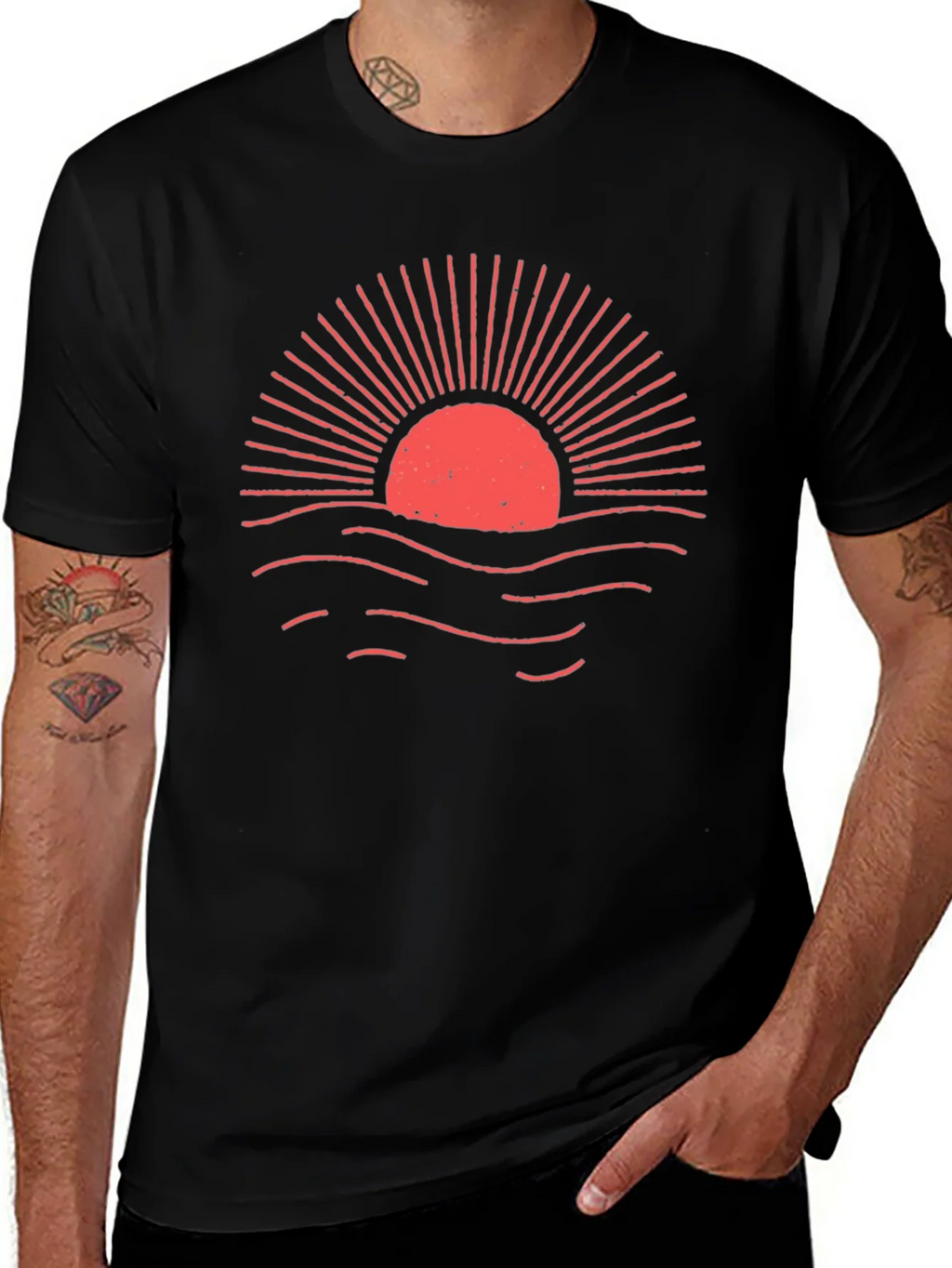 Sunset Graphic Tee - Soft & Stylish