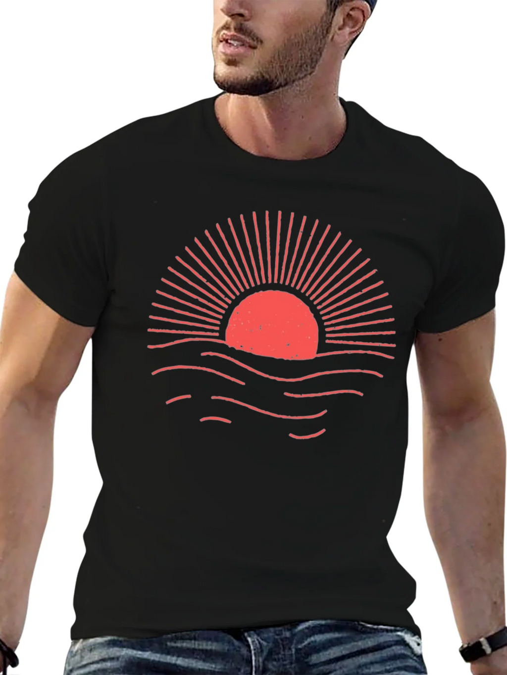 Sunset Graphic Tee - Soft & Stylish