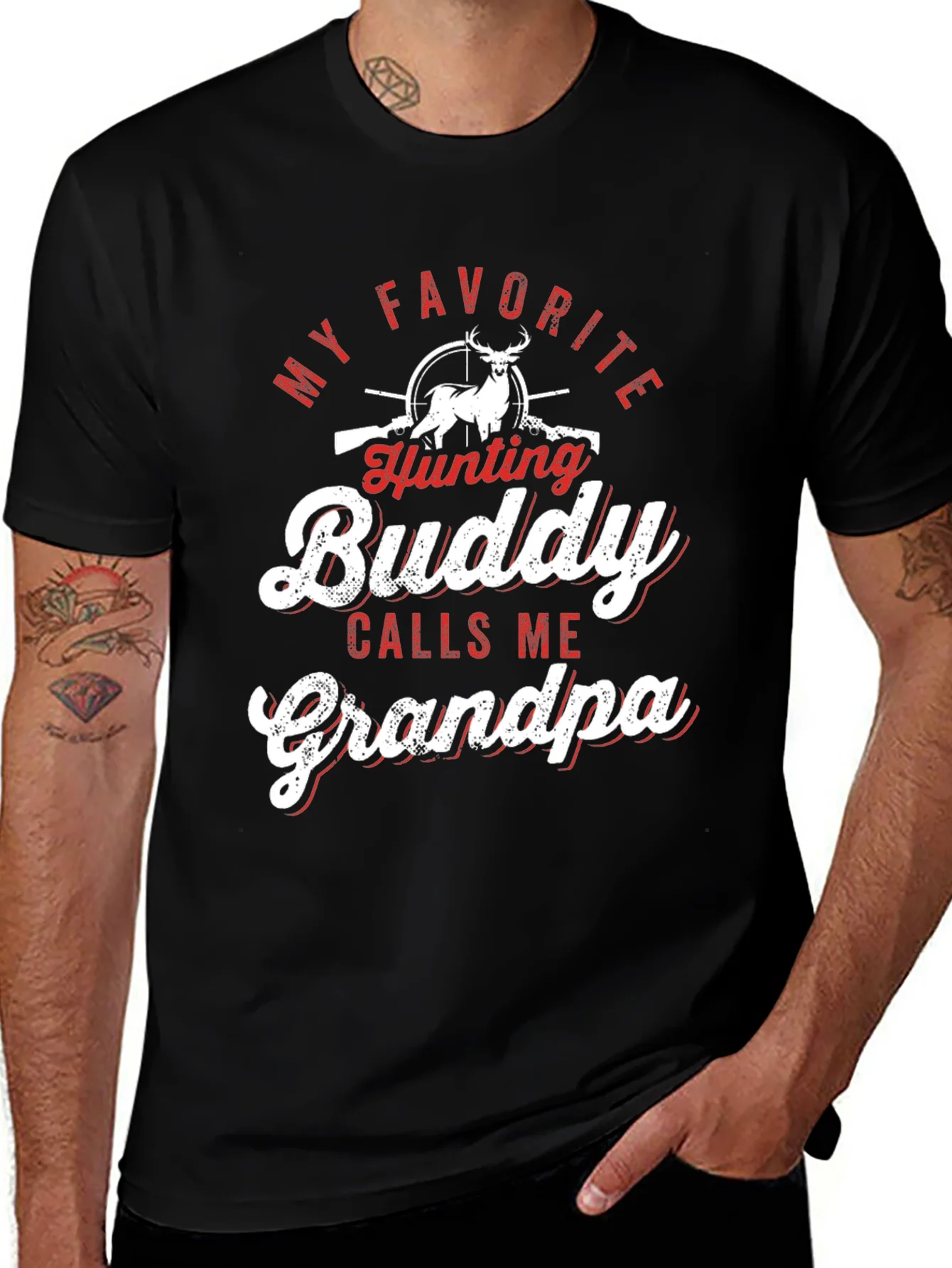 Hunting Buddy Grandpa T-Shirt