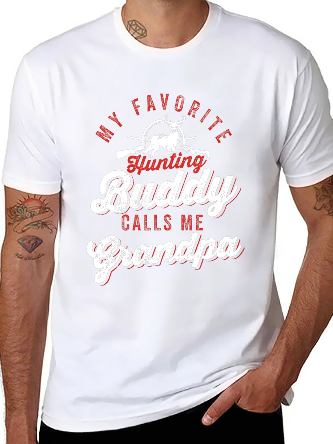 Hunting Buddy Grandpa T-Shirt