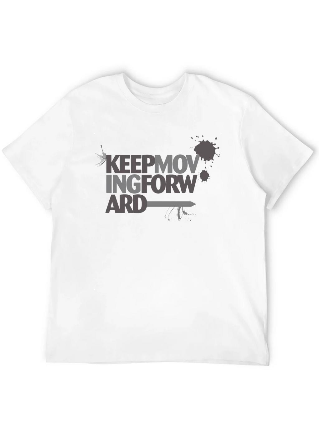 Keep Moving Forward Graphic T-Shirt - Black