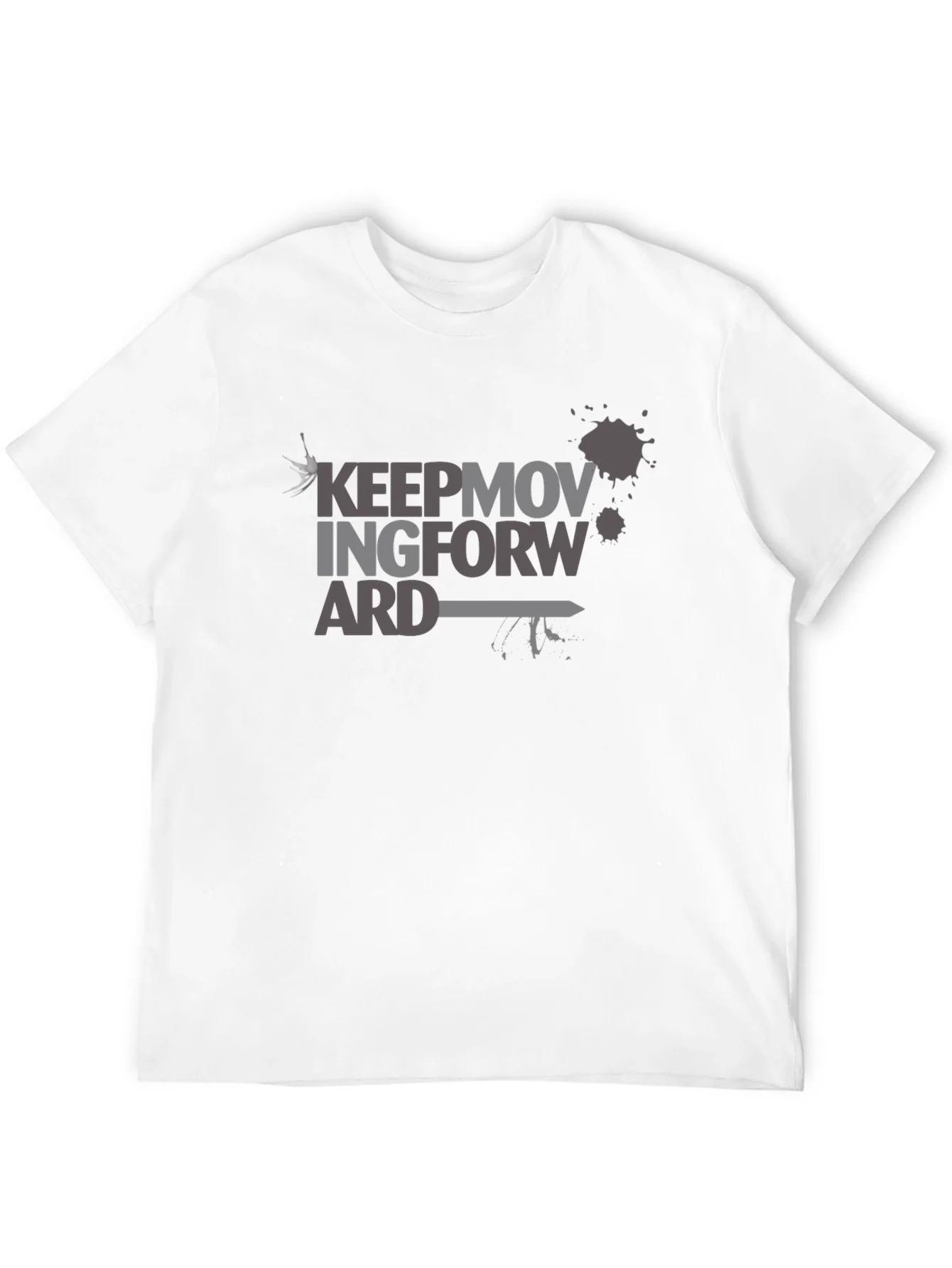 Keep Moving Forward Graphic T-Shirt - Black