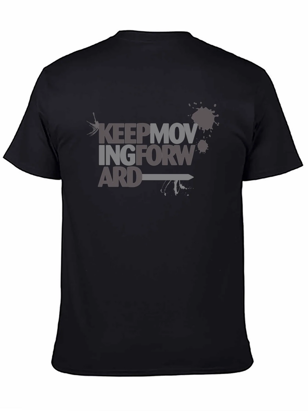 Keep Moving Forward Graphic T-Shirt - Black